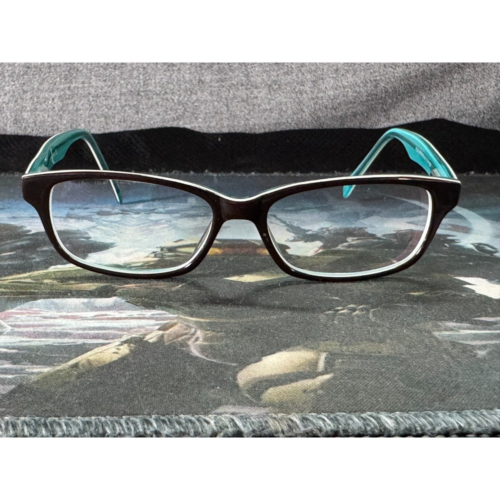 Uber Women's Plug Brown/Blue Tortoise Full Rim Eyeglasses Frame Only 51-16-138